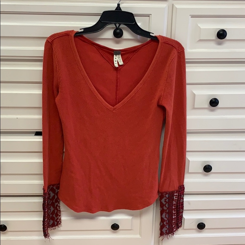 Free people long sleeve shirt